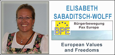 Elisabeth Sabaditsch-Wolff, Pax Europa, European values and Freedoms