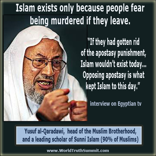 Yusel al-Qadarawi - death to apostates needed for Islam